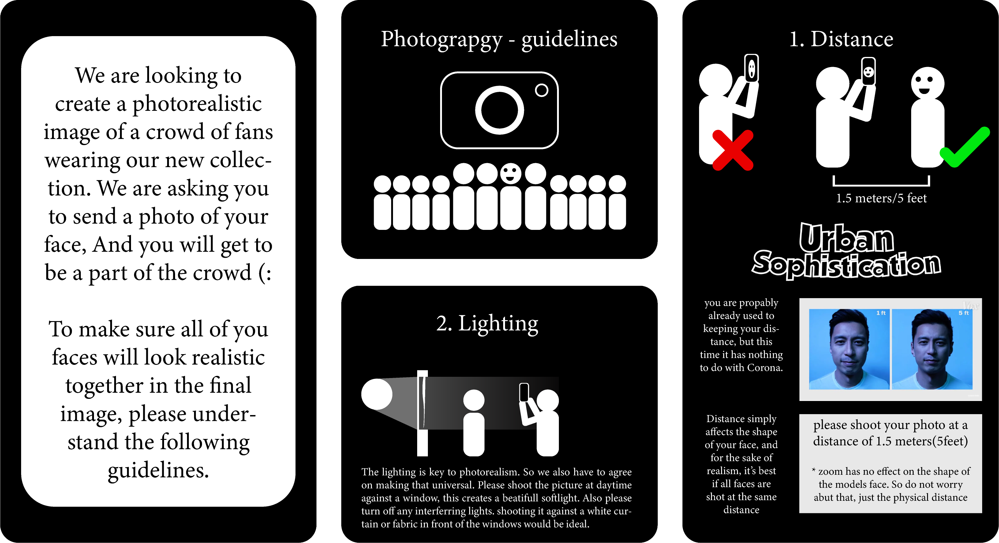Instruction sheet for participants